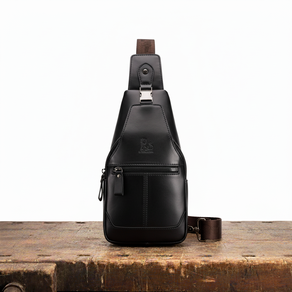 Leon Leather Chest Bag