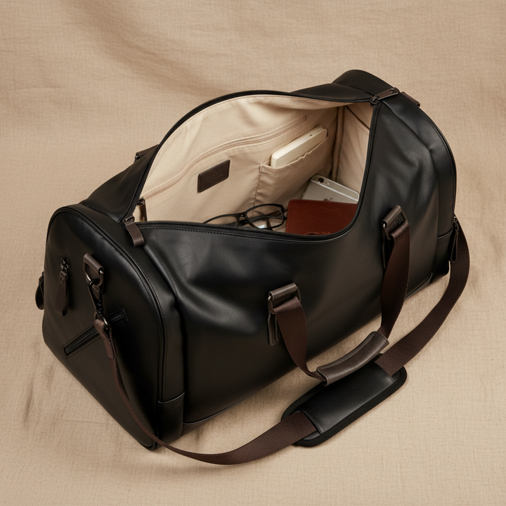 Oskar Leather Travel Bag
