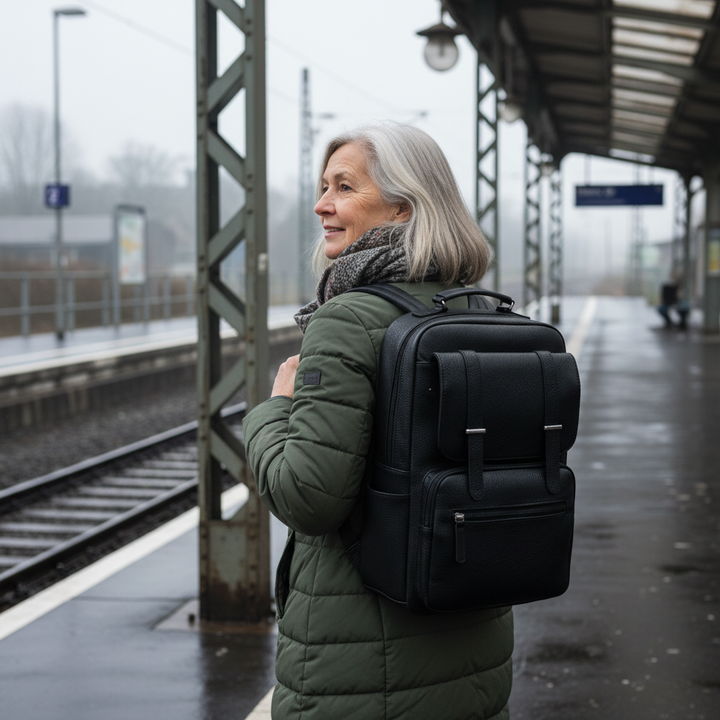 Nathan Leather Backpack