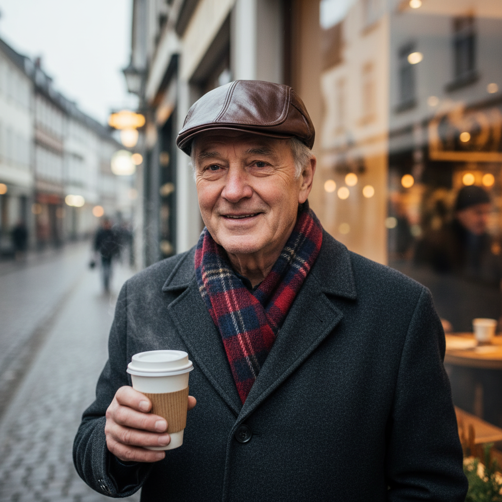 Hanz Leather Driver Cap