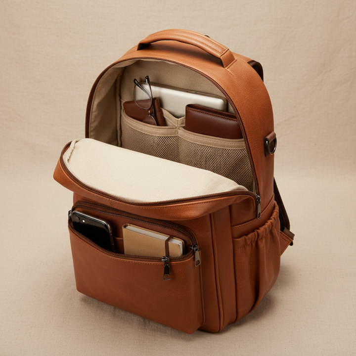 Theo Leather Rucksack