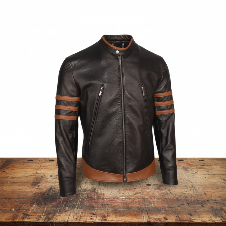 Henry Motorcycle Leather Jacket