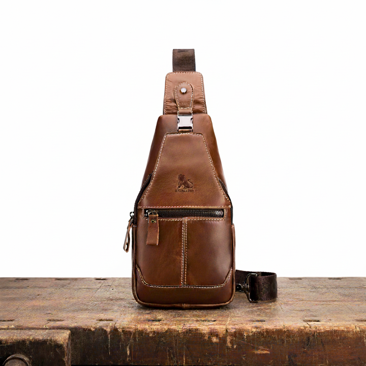 Leon Leather Chest Bag