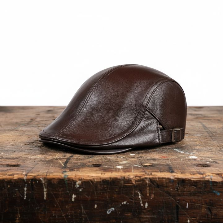 Hanz Leather Driver Cap