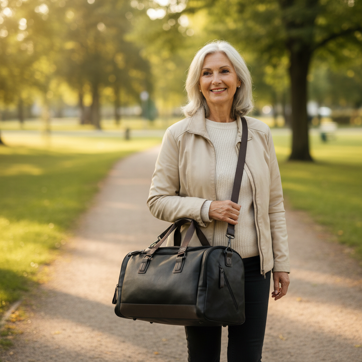 Oskar Leather Travel Bag