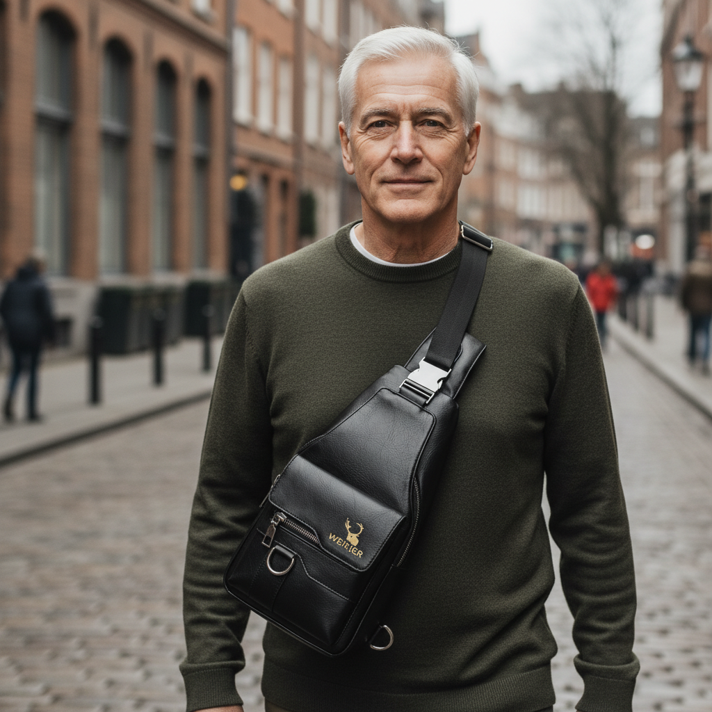 Noah Leather Chest Pocket