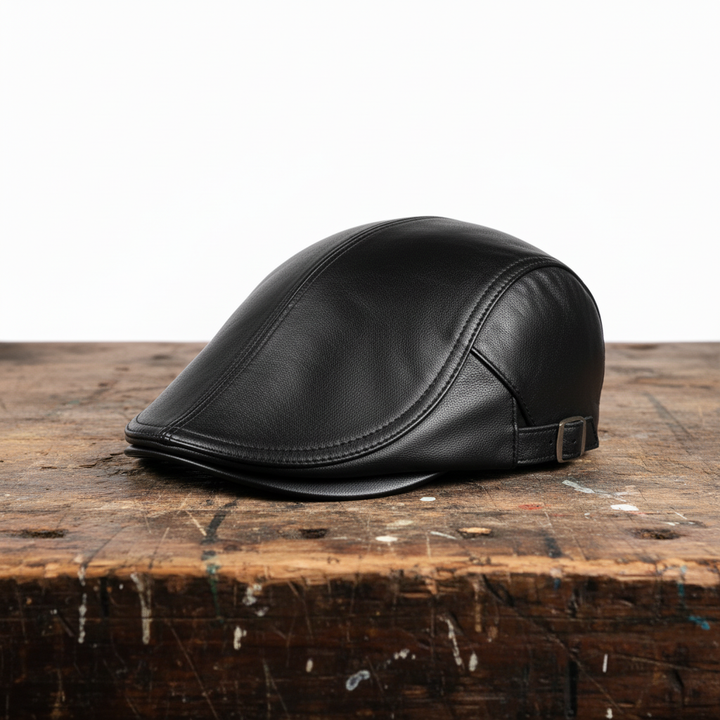 Hanz Leather Driver Cap