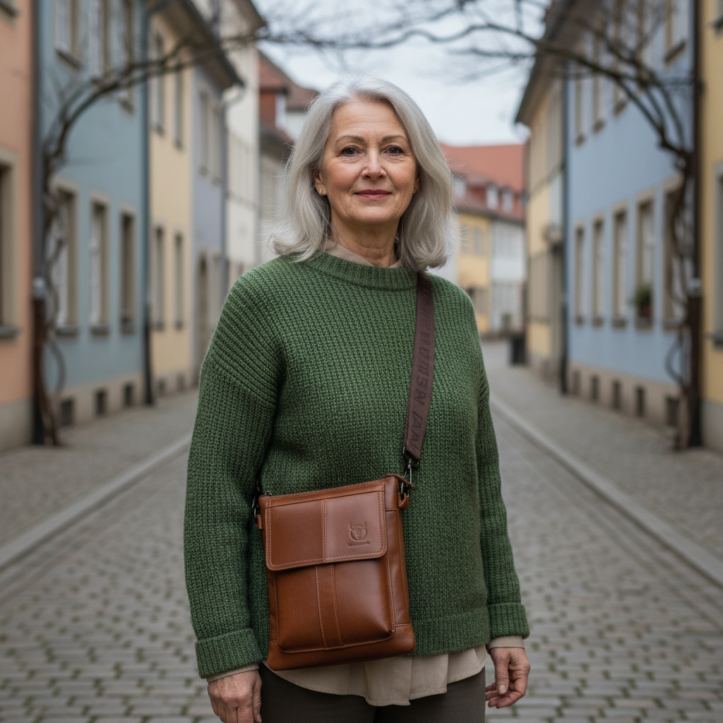 Anton Leather Shoulder Bag