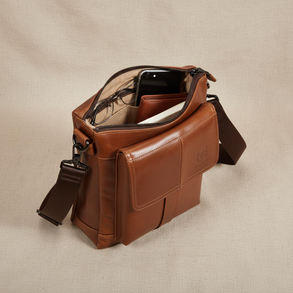 Anton Leather Shoulder Bag