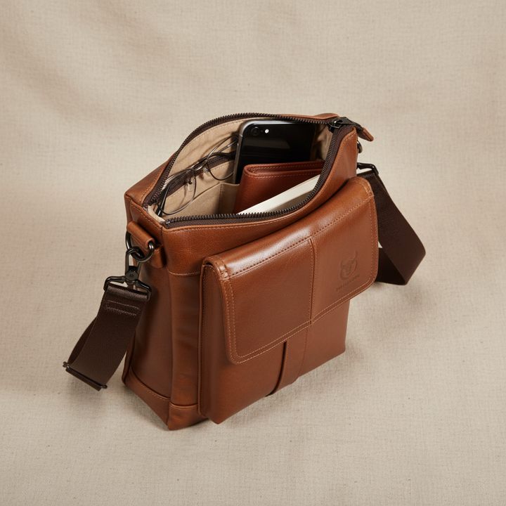 Anton Leather Shoulder Bag