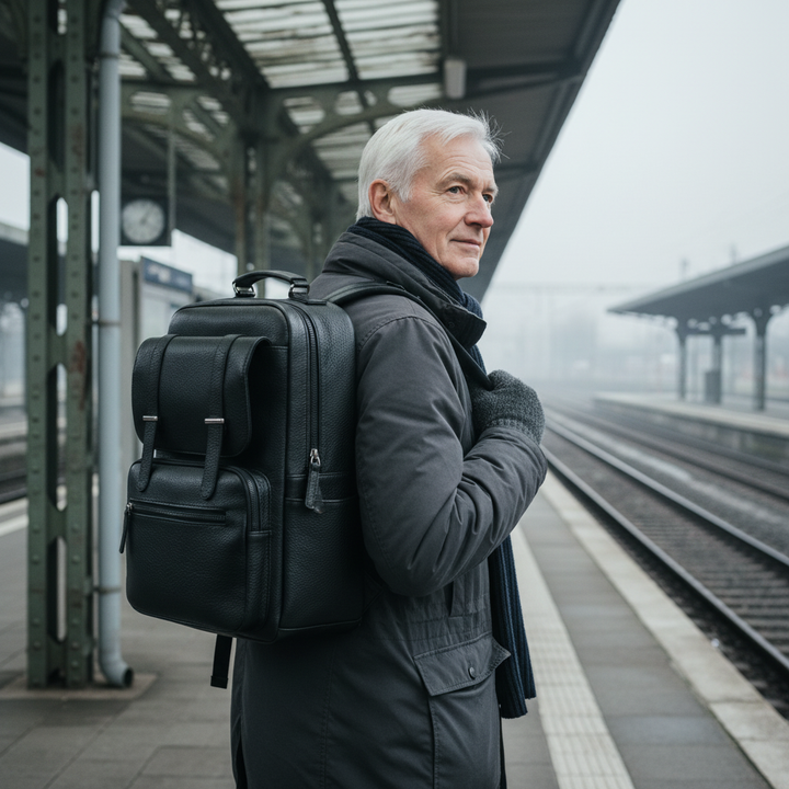 Nathan Leather Backpack