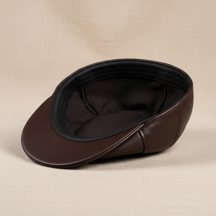 Hanz Leather Driver Cap